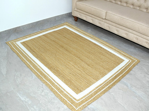 Tappeto rettangolare fatto - , a