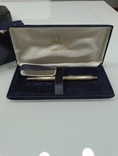 DELTA penna sfera ARGENTO MASSICCIO 925 a pulsante forte 