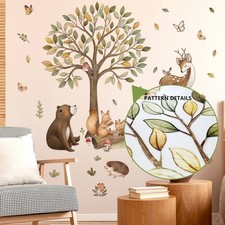 Adesivi murali albero animali