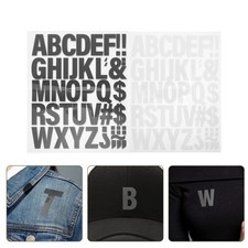  10 fogli: lettere termoadesive: adesivi in ​​vinile con alfabeto per design di