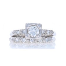 Oro Bianco Diamante Rétro