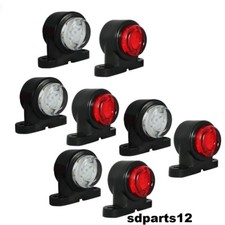 8x 12V 24V Bianco Rosso Piccolo Luci 2 LED Ingombro Laterale Furgone Camion Lkw