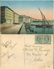 NAPOLI BELLA ANIMAZIONE DI VIA CARACCIOLO CON BARCA A VELA ORMEGGIATA -N.49667