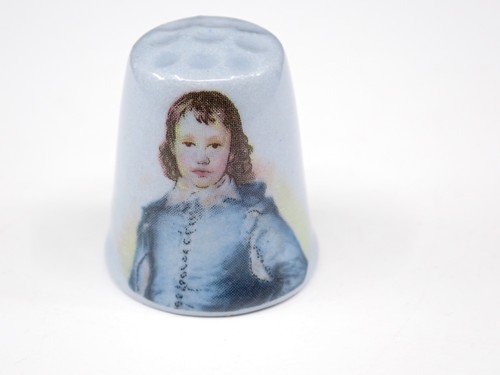 Dipinto vintage thimble blue - dipinto,