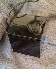 Lampada da Tavolo Cuboluce Cini & Nils Vintage Nera Anni '70