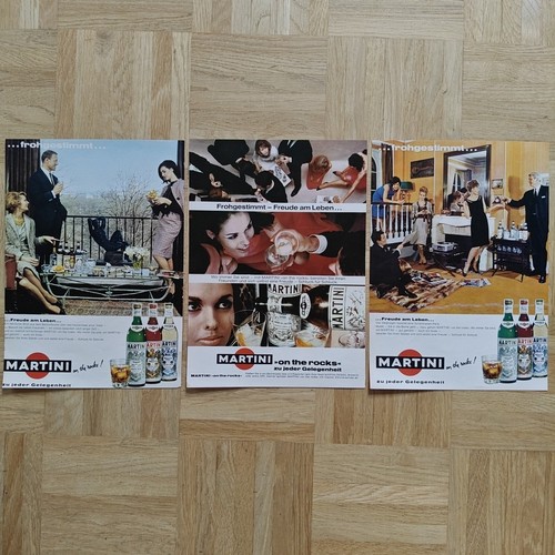 Martini vermouth 1965 - 3x,