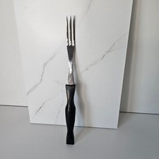 Cutco 1725 Forchetta da Servizio Tre Denti Manico Nero Made in USA 1989 Vintage