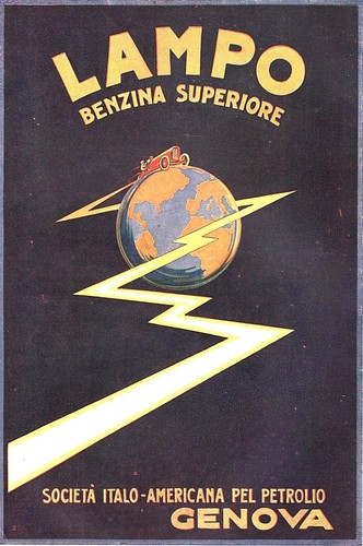 Pubblicita 1922 lampo benzina - pubblicita',