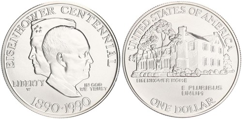 Usa dollaro argento 1990 - 1,