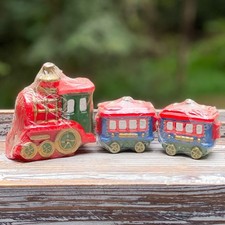 Rare Vintage Wax Train Holiday
