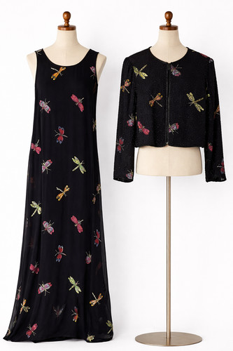 Maxi abito giacca vintage - maxi,