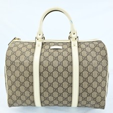 AUTH GUCCI GG Supreme Boston