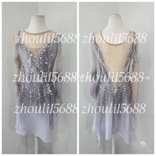 Costumi di pattinaggio di figure personalizzati di fascia alta spettacolo di pattinaggio di figure