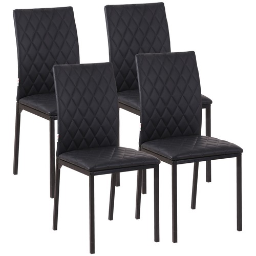 Homcom set sedie pranzo - homcom, da