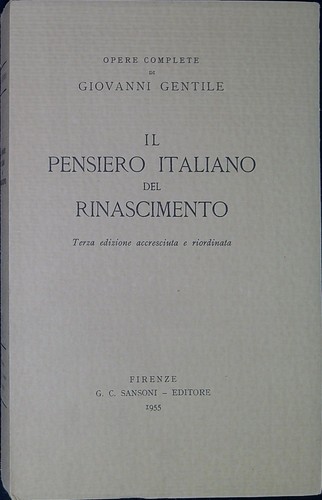 Pensiero italiano del - il,