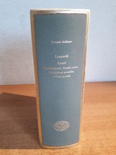 CANTI - Giacomo Leoparti - Parnaso Italiano IX - I Millenni 27 - Einaudi 1968