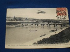 Cartolina  V della GRANDE SETTIMANA D’AVIAZIONE di LYONE MAGGIO 1910