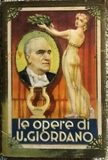 Calendarietto Le opere di U.Giordano di Salone Ciccino Rando,  1942,  Graf. U. M