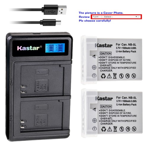 Kastar battery lcd dual - battery,