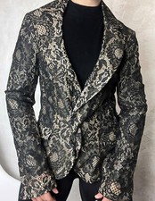 Giacca Paola Frani Pizzo Designer Cotone Seta Taglia M IT 46 US 10 GB 14 Italia