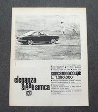 G921 - Advertising Pubblicità - 1964 - SIMCA 1000 COUPE'