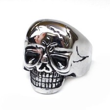 Acciaio Inox Biker Uomo Anello