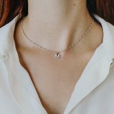 Collana Lettera Comete Gioielli stella portafortuna argento rosè e zirconi