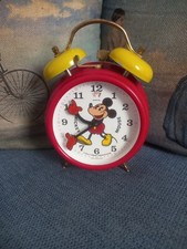 Vintage Sveglia Mickey Mouse Topolino Walt Disney Productions Germany Bradley