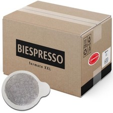 600 Cialde caffè BIESPRESSO filtro carta ESE44mm CREMOSO FORMATO CONVENIENZA XXL