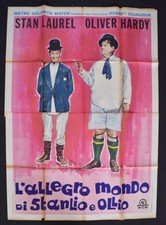 MANIFESTO 4F L'ALLEGRO MONDO DI STANLIO E OLLIO stan laurel oliver hardy
