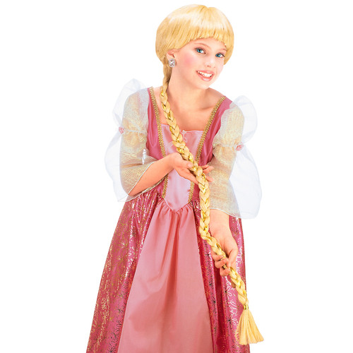 Parrucca rapunzel con treccia - parrucca,