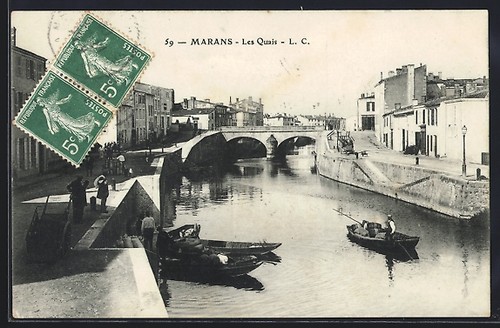 Cpa marans les quais - cpa,