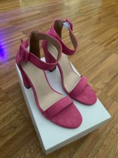 Sandali eleganti velluto fucsia