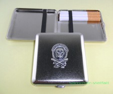 Portasigarette con emblema STURMTRUPP teschio militare NUOVO IMBALLO ORIGINALE