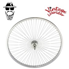 Bicicletta F&R Vintage Lowrider 26" Acciaio POSTERIORE LIBERA 72 Raggi 14g Cromata