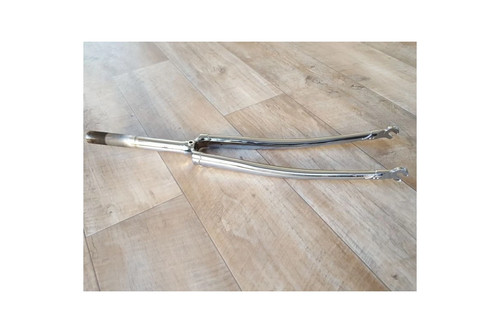 Forcella bicicletta cromata - forcella,