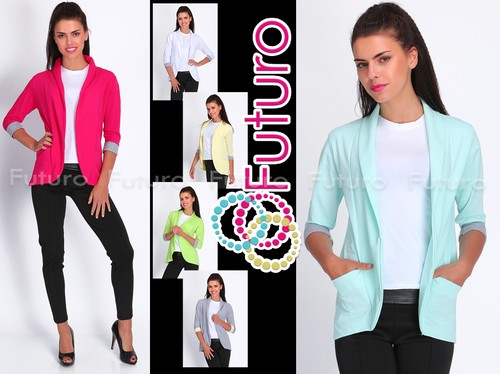 Giacca cardigan blazer con