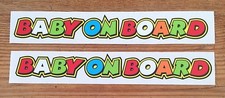 BABY ON BOARD - Adesivi 2 x