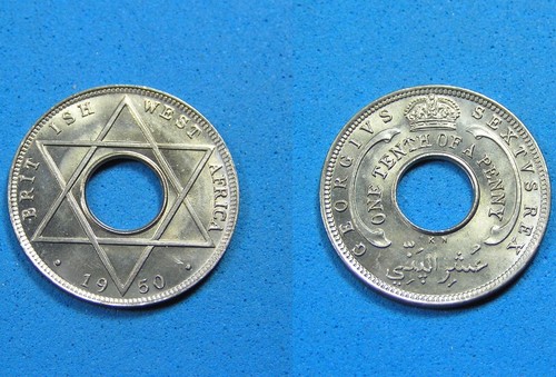 British west africa penny - west,