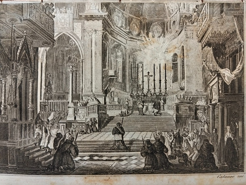1850 incisione cataneo - cataneo, napoli