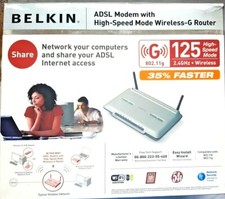 Belkin ADSL2+ Modem, Modalità Alta Velocità, Router Wireless-G F5D7633-4 2.4GHZ 
