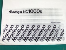 MAMIYA NC-1000S OWNER'S MANUAL