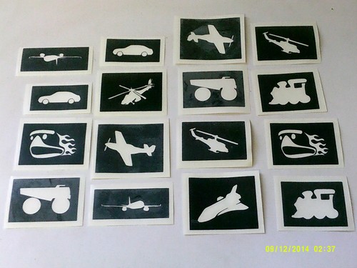 Trasporto tema stencil - 30, x