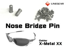 LINEGEAR Spilla ponte naso, rivetto per Oakley X-Metal XX argento opaco [NBPIN-PLA-2] 