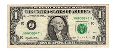 STATI UNITI AMERICANI USA banconota $1 dollaro 1995 J KANSAS BUONO STATO