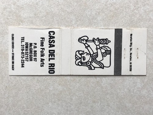 Bf599 matchbook cover - cover, casa