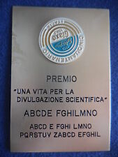 placca 50° anniv Glaxo medicinali 1982 Rara targa di Prova