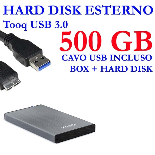 Hdd hard disk esterno 500gb - hdd,