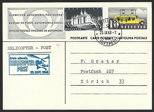 Svizzera 1948 cartolina