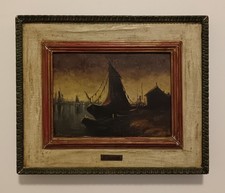 Pierre Jean Baptiste Louis Dumont ( Parigi 1884- Rouen 1936) olio su pannello.